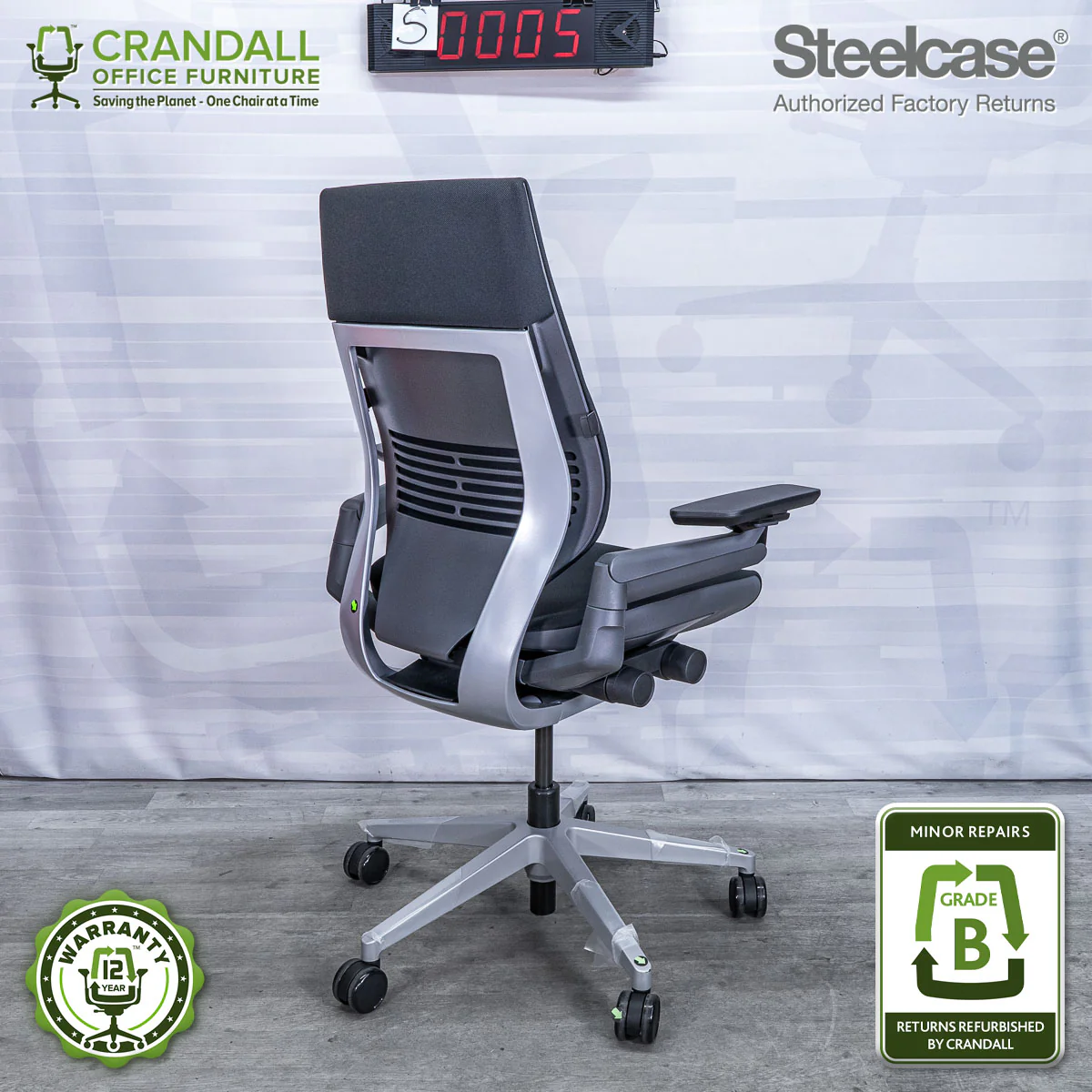 S-0005 - Steelcase Gesture - Grade B - Image 2