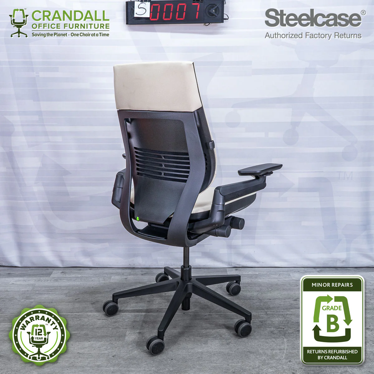S-0007 - Steelcase Gesture - Grade B **CLOSEOUT - NO RETURNS** - Image 2