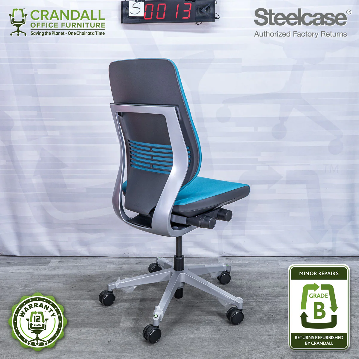 S-0013 - Steelcase Gesture - Grade B **CLOSEOUT - NO RETURNS** - Image 2