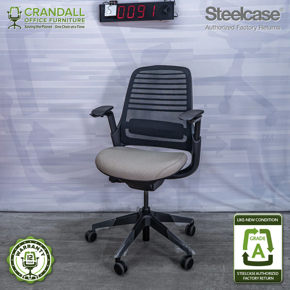 S-0091 - Steelcase Series 1 - Grade A