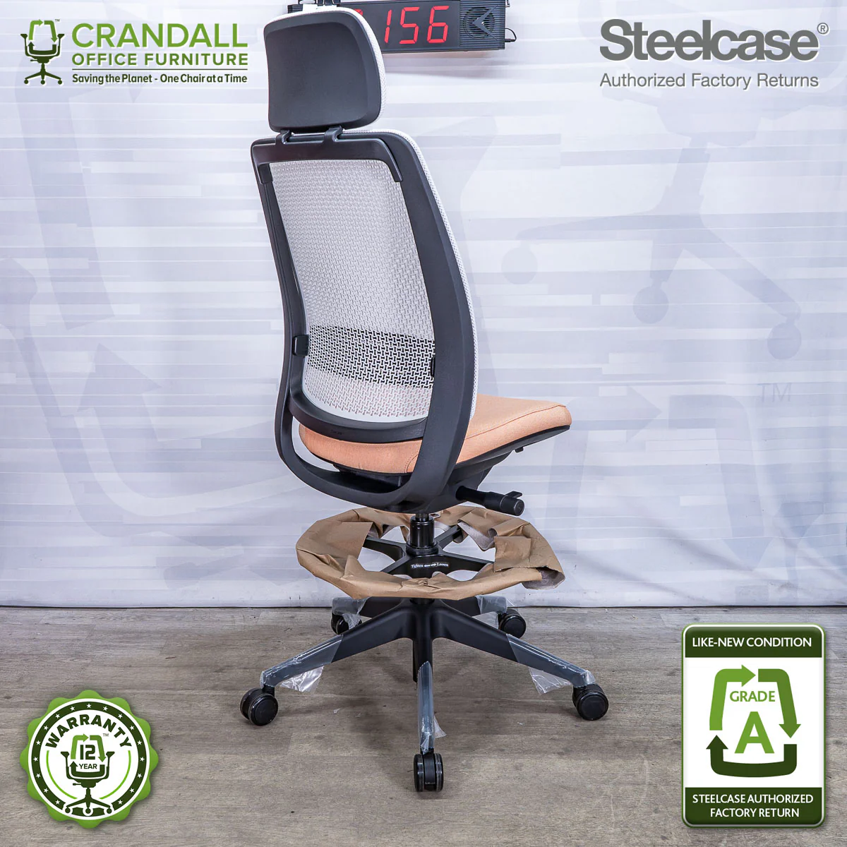 S-0156 - Steelcase Series 2 with Headrest - Grade A **CLOSEOUT - NO RETURNS** - Image 2
