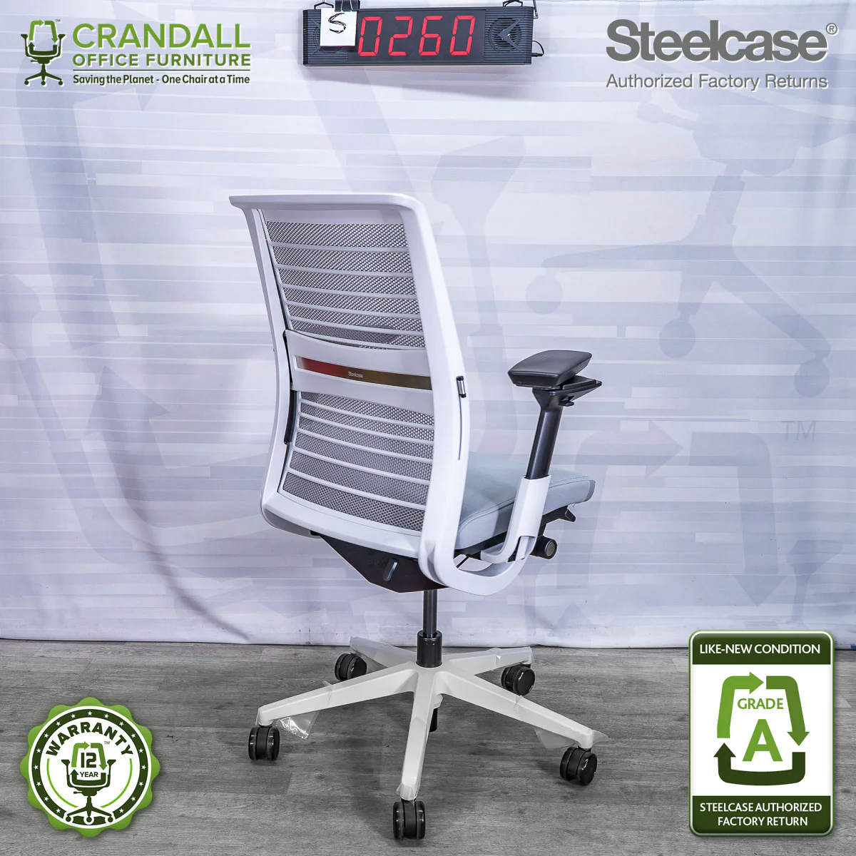 S-0260 - Steelcase V2 Think  - Grade A - Image 2