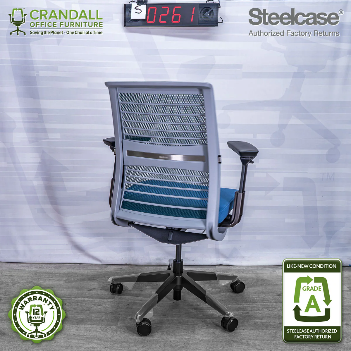 S-0261 - Steelcase V2 Think  - Grade A - Image 2