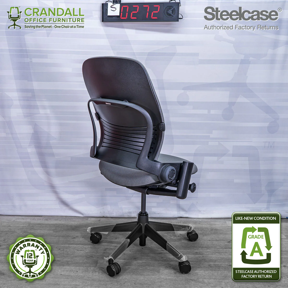 S-0272 - Steelcase V2 Leap - Grade A - Image 2
