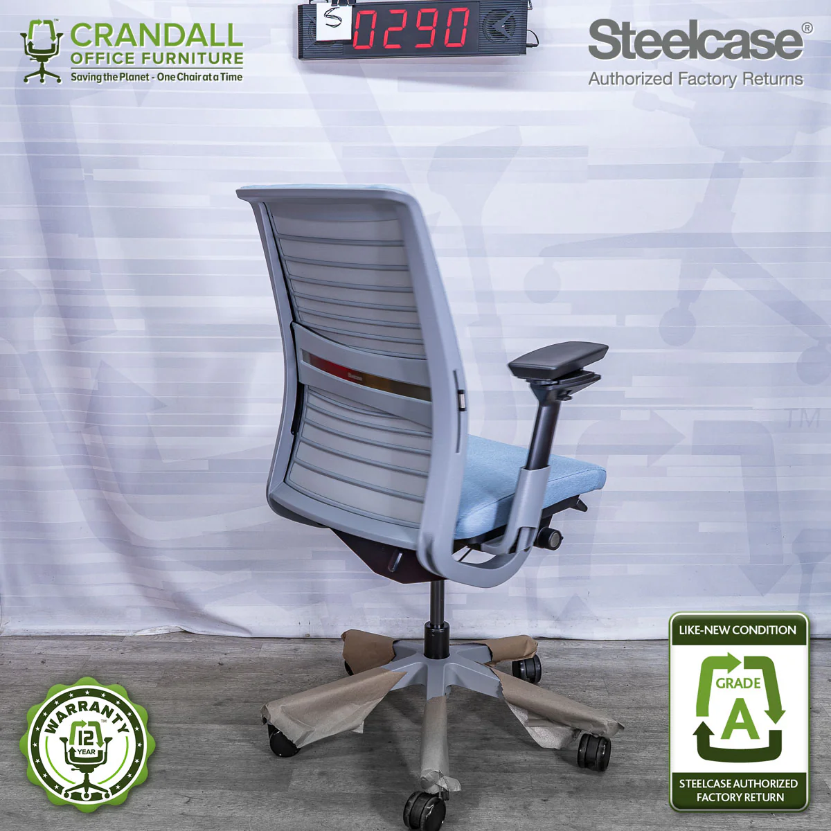 S-0290 - Steelcase V2 Think- Grade A - Image 2