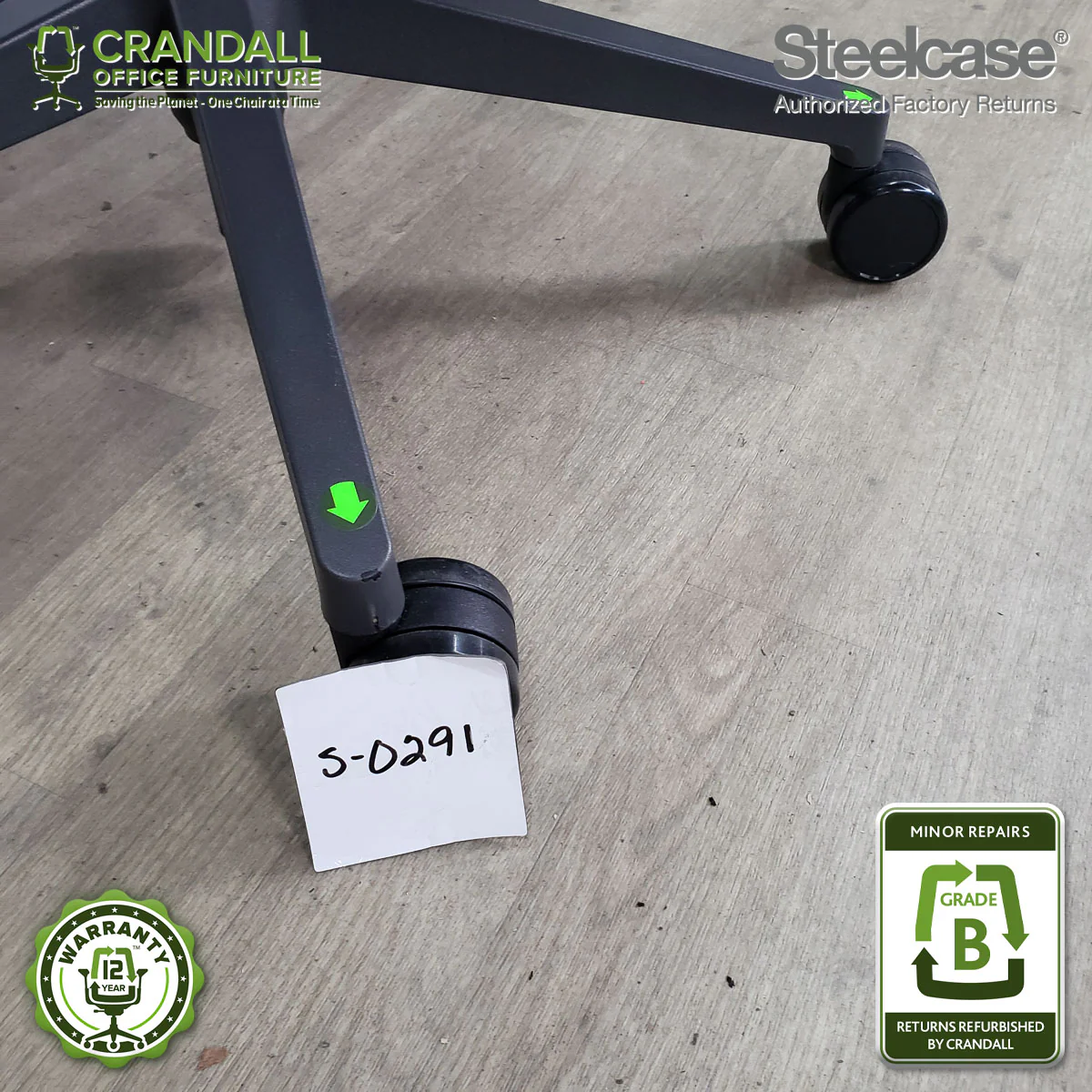 S-0291 - Steelcase V2 Think- Grade B - Image 3