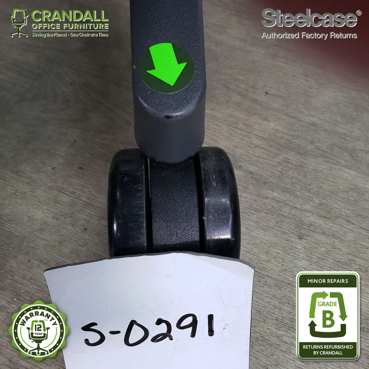 S-0291 - Steelcase V2 Think- Grade B - Image 4