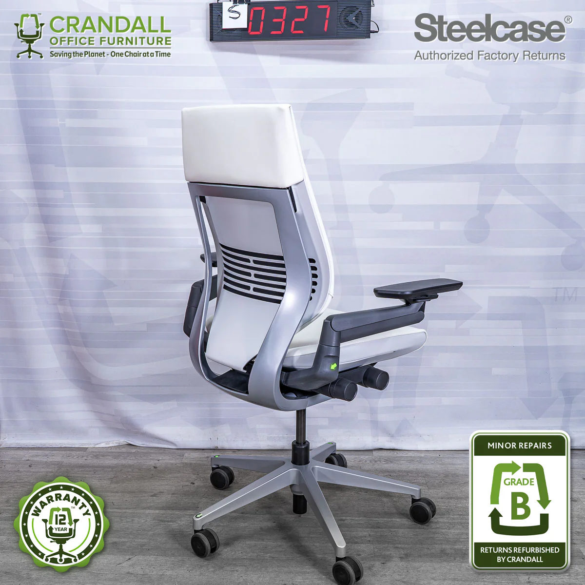 S-0327 - Steelcase Gesture  - Grade B **CLOSEOUT - NO RETURNS** - Image 2