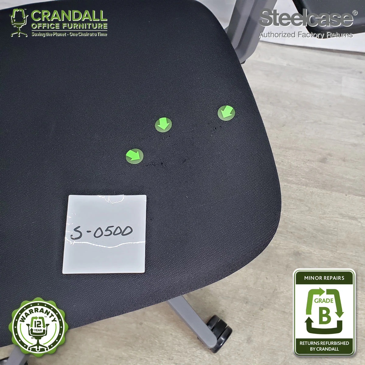 S-0500 - Steelcase Amia - Grade B - Image 3