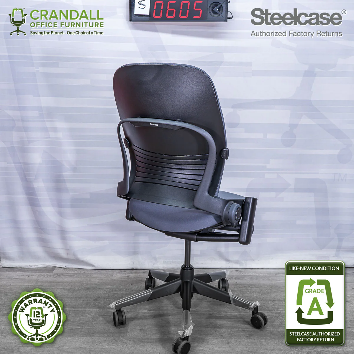 S-0605 - Steelcase V2 Leap - Grade A - Image 2