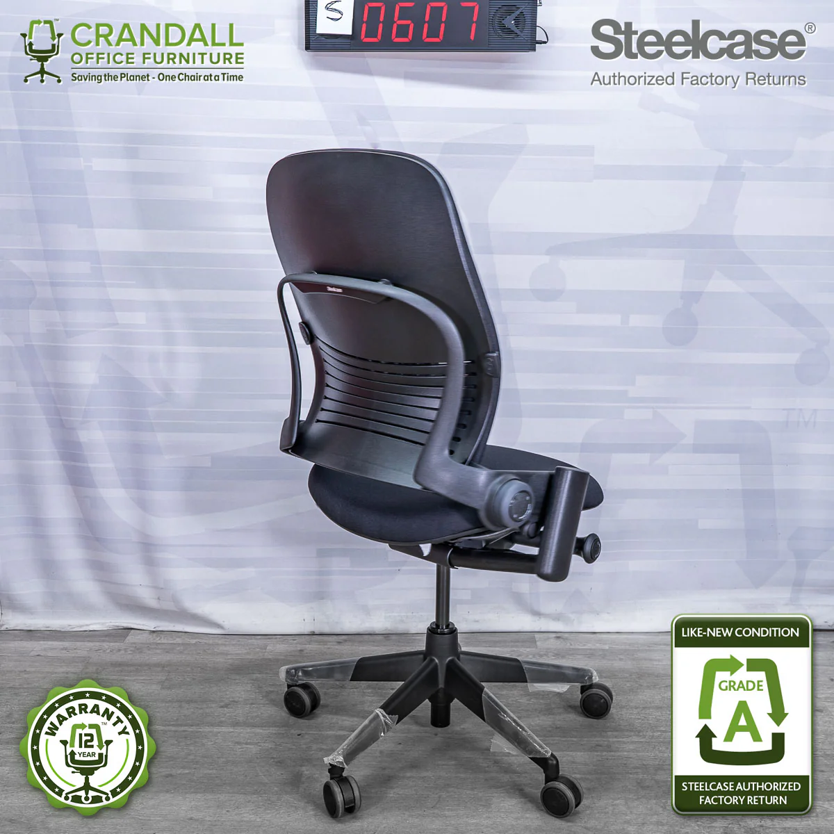 S-0607 - Steelcase V2 Leap - Grade A - Image 2