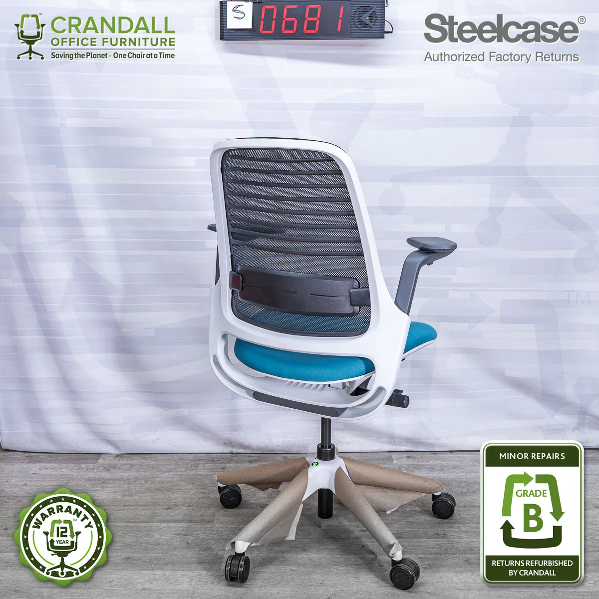 S-0681 - Steelcase Series 1 - Grade B - Image 2