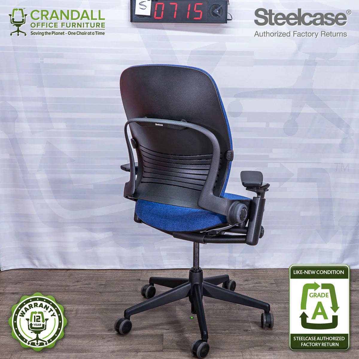 S-0715 - Steelcase V2 Leap - Grade A - Image 2