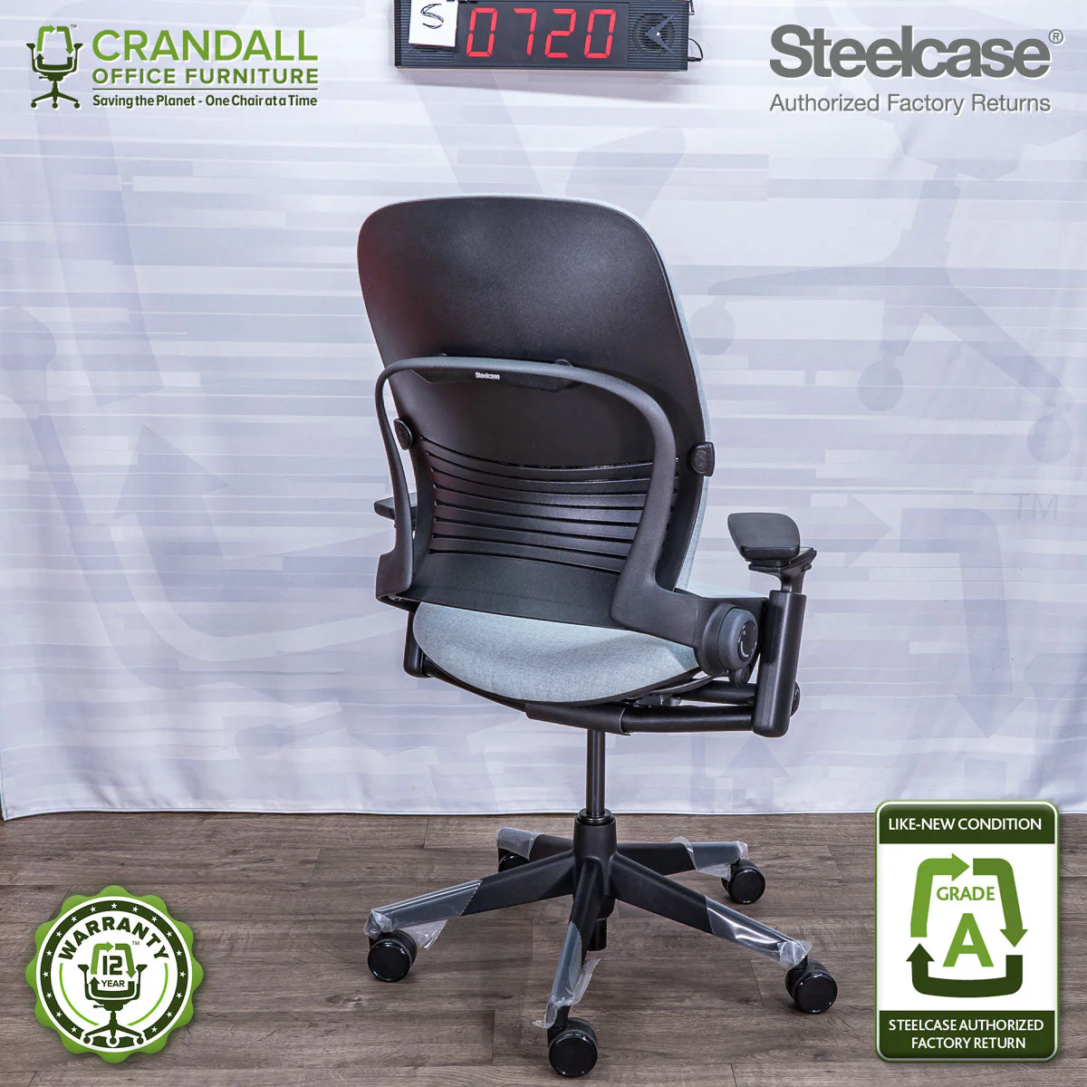 S-0720 - Steelcase V2 Leap - Grade A - Image 2