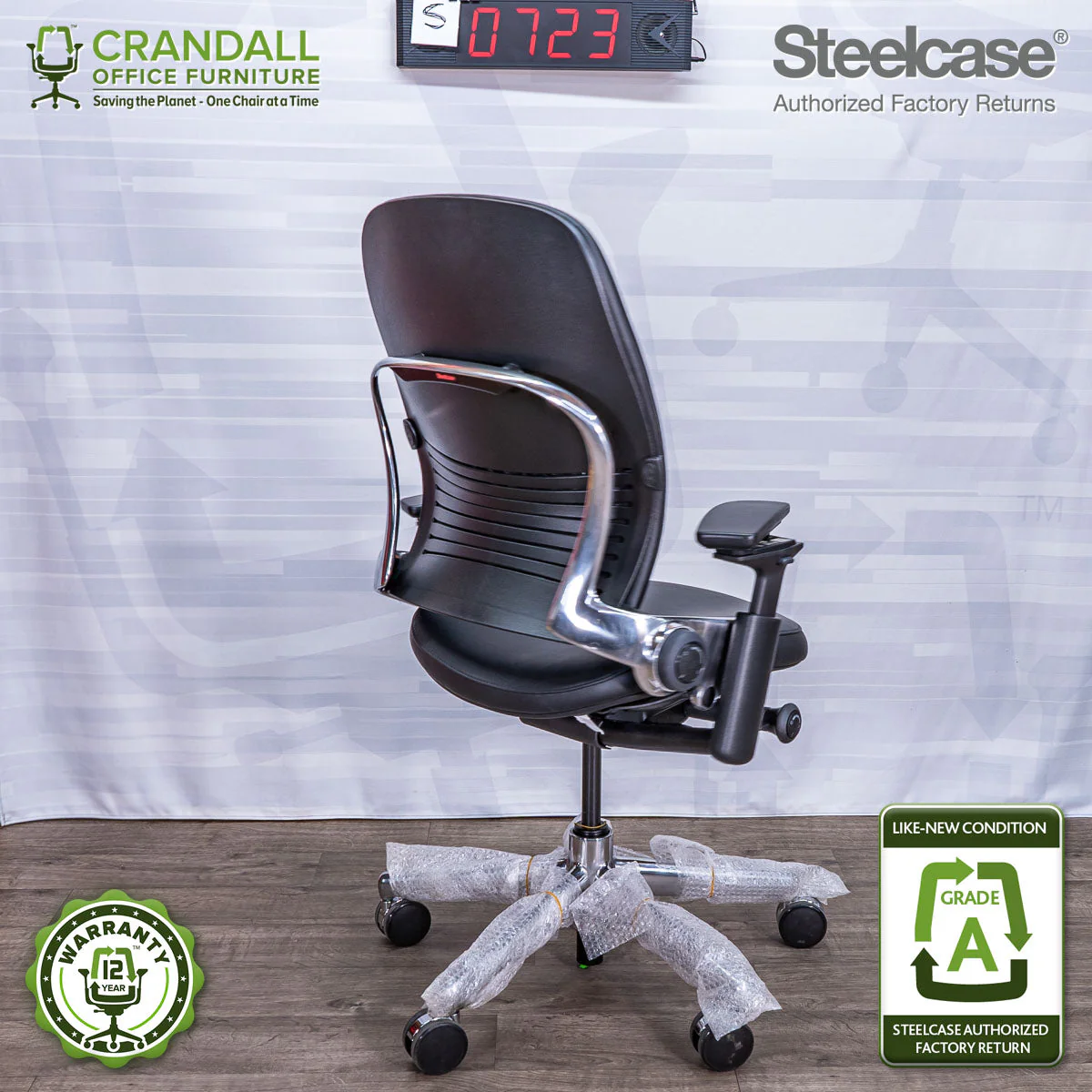 S-0723 - Steelcase V2 Leap - Grade A - Image 2