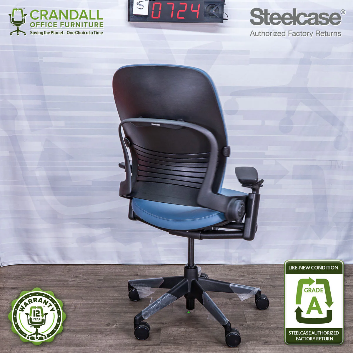 S-0724 - Steelcase V2 Leap - Grade A - Image 2