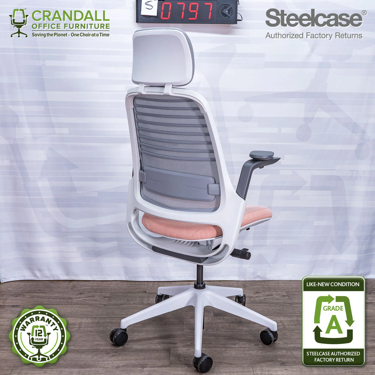 S-0797 - Steelcase Series 1 with Headrest - Grade A - Image 2
