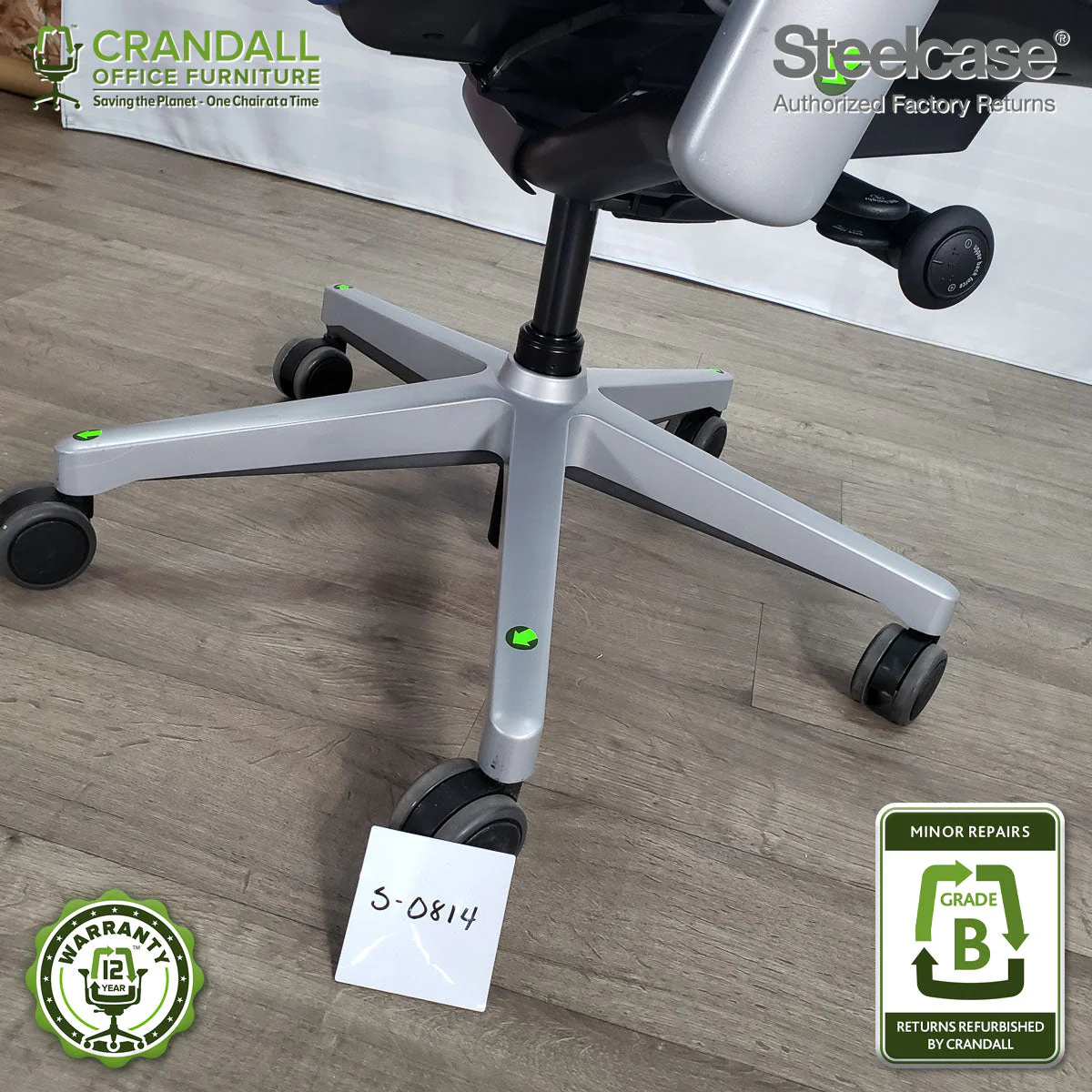 S-0814 - Steelcase Leap Plus - Grade B - Image 4