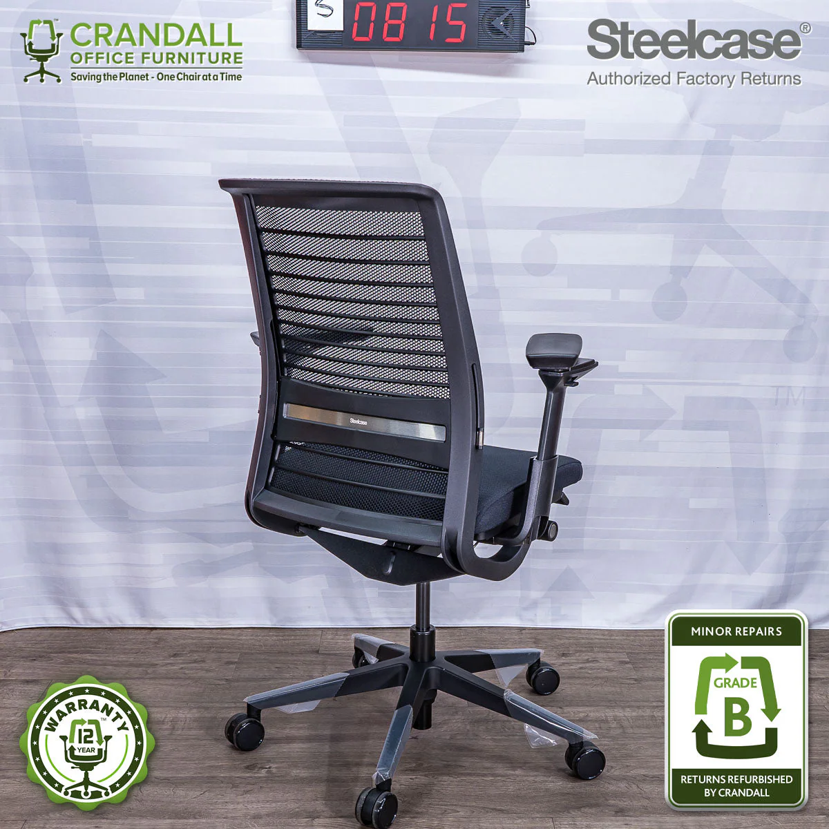 S-0815 - Steelcase V2 Think - Grade A - Image 2