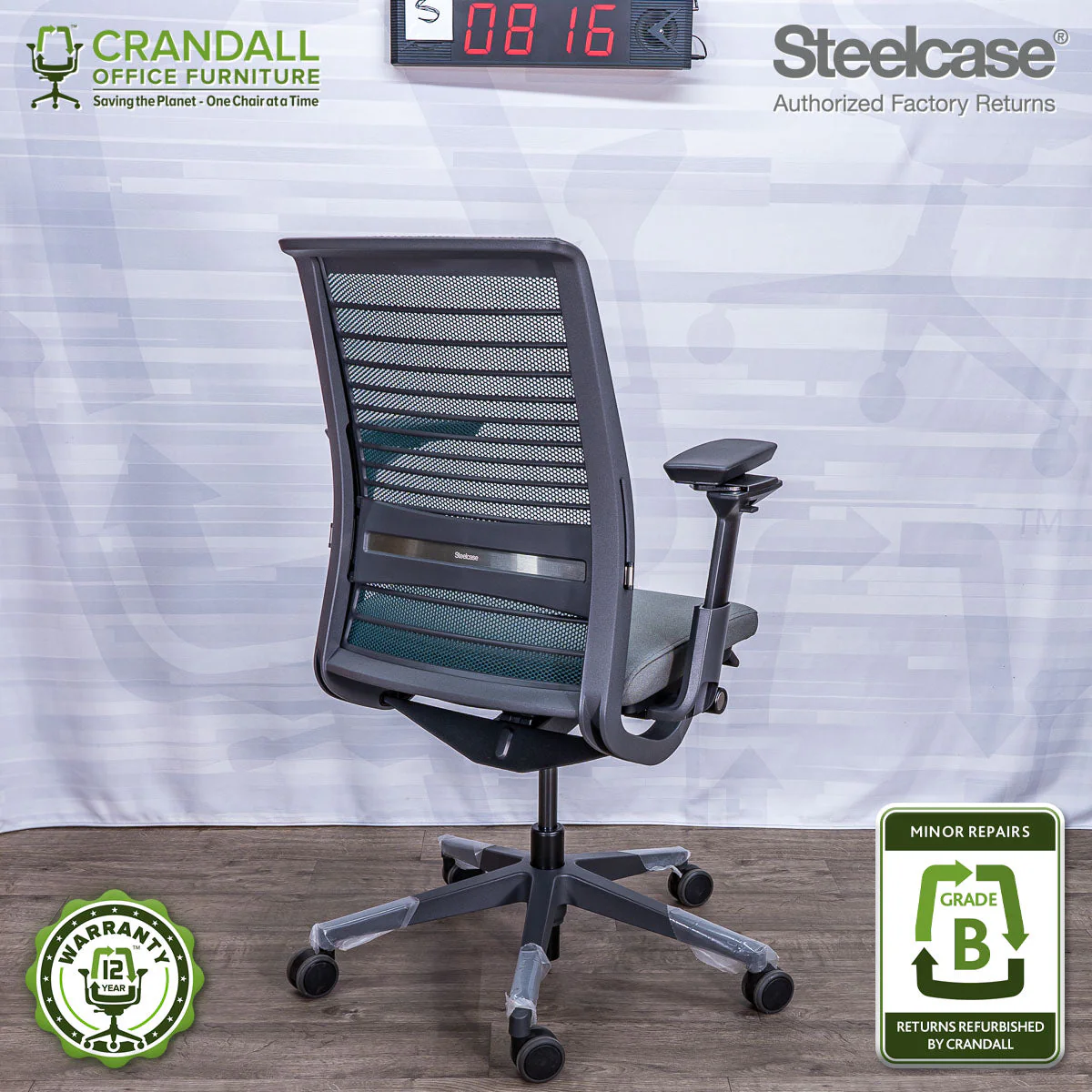 S-0816 - Steelcase V2 Think - Grade A - Image 2