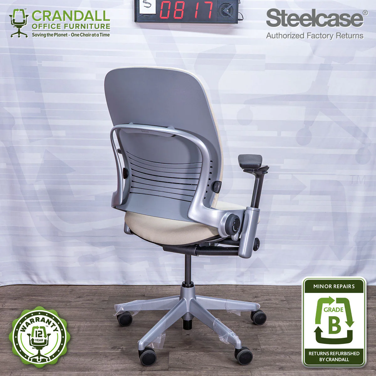 S-0817 - Steelcase V2 Leap - Grade A - Image 2
