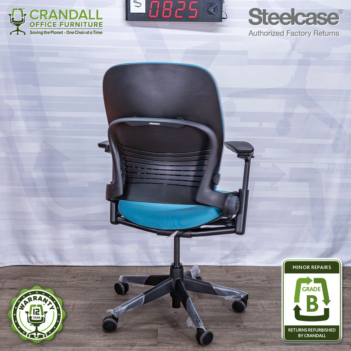 S-0825 - Steelcase V2 Leap - Grade A - Image 2