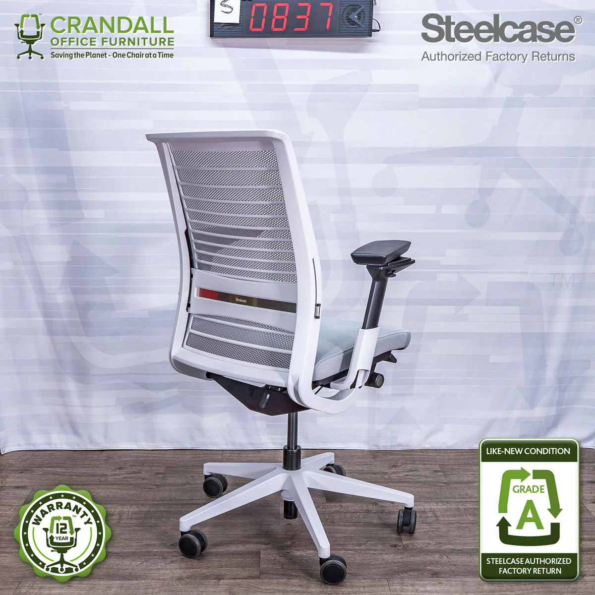 S-0837 - Steelcase V2 Think - Grade A - Image 2