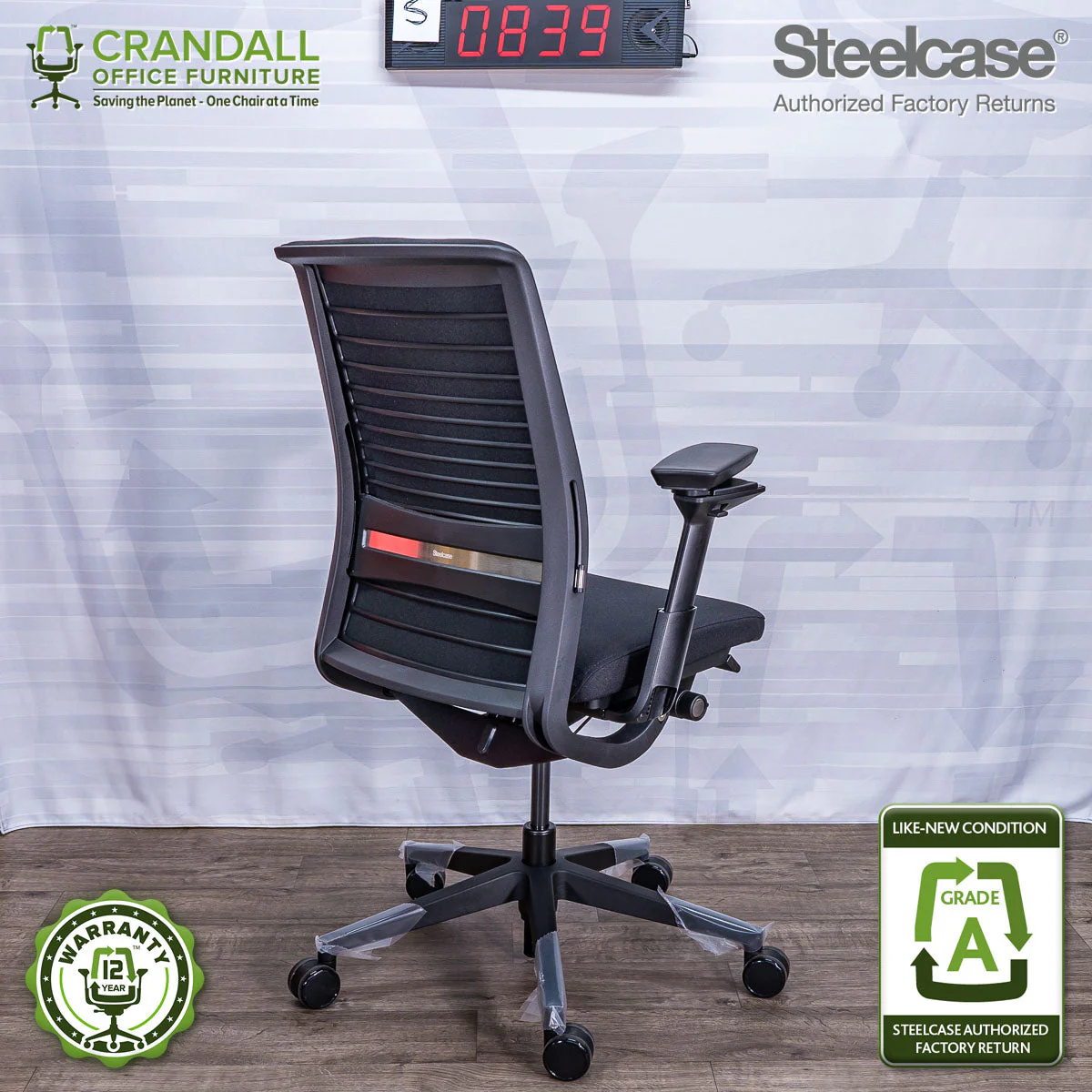 S-0839 - Steelcase V2 Think - Grade A - Image 2