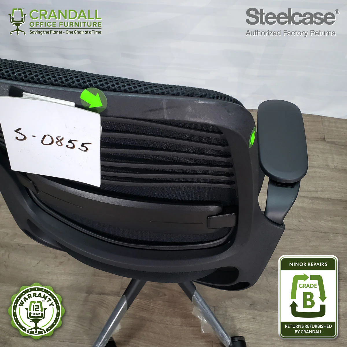 S-0855 - Steelcase Series 1 - Grade B - Image 4