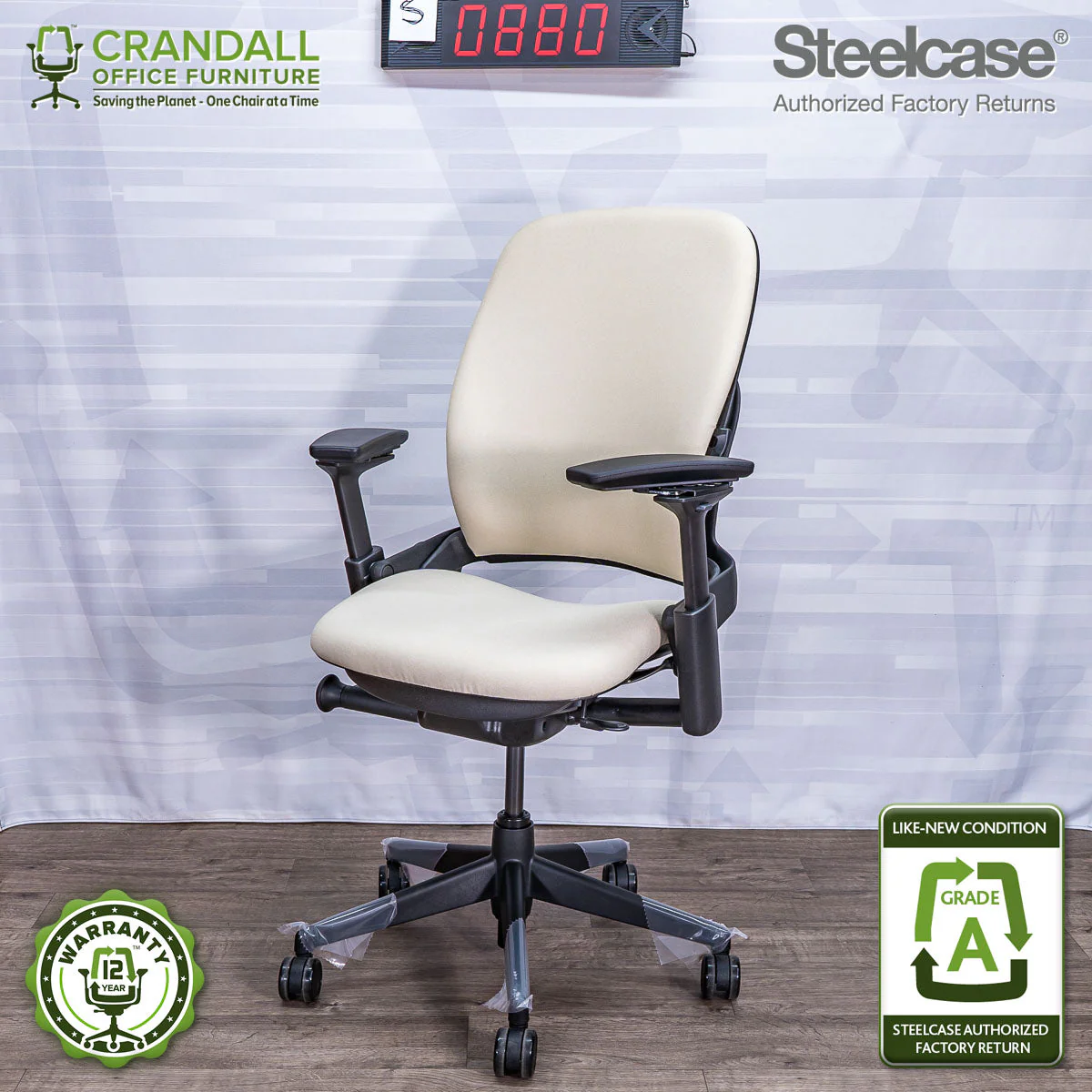 S-0880 - Steelcase V2 Leap - Grade A