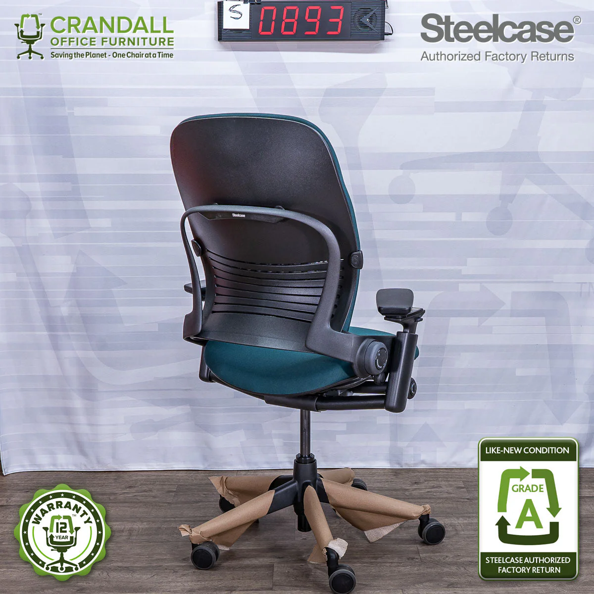 S-0893 - Steelcase V2 Leap - Grade A - Image 2