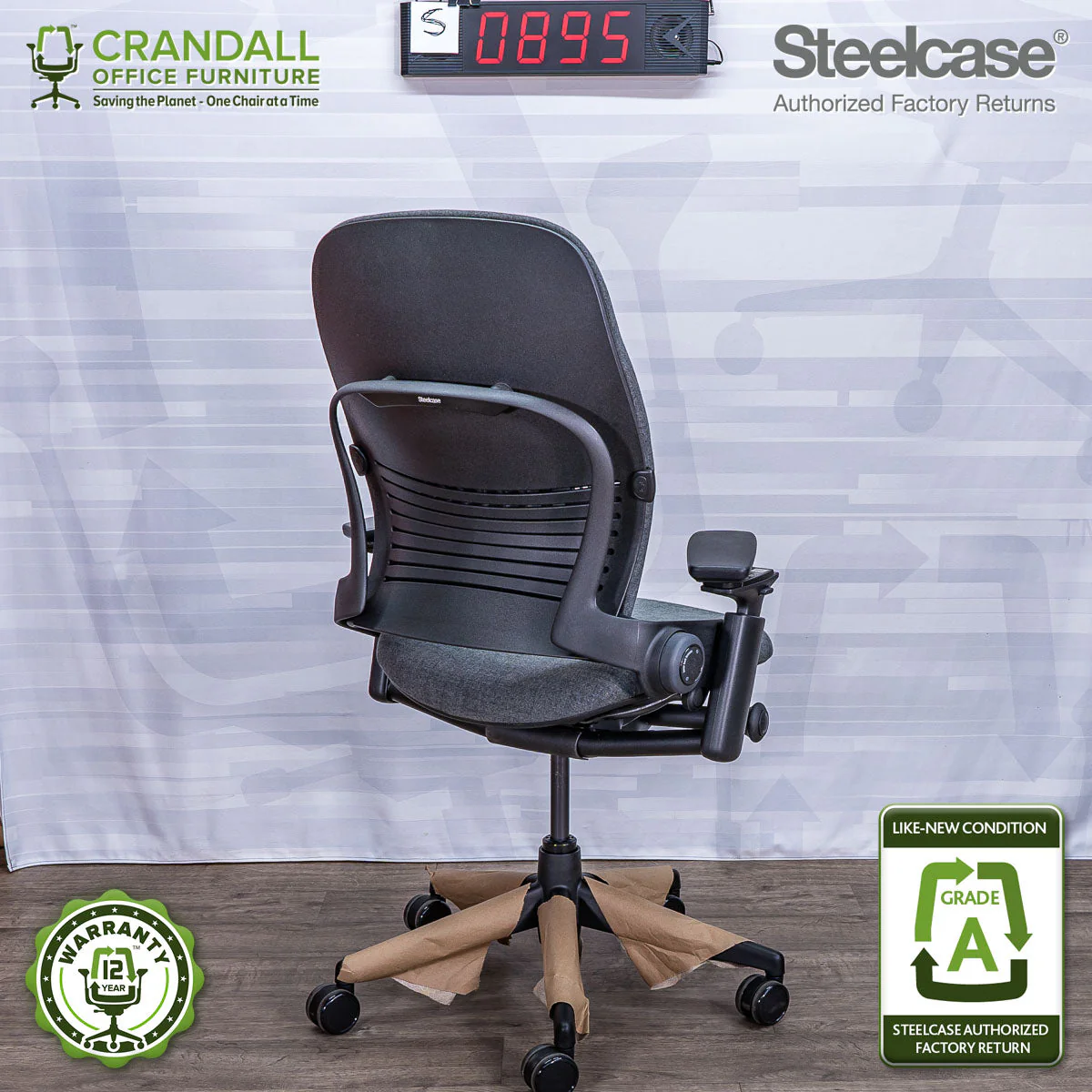 S-0895 - Steelcase V2 Leap - Grade A - Image 2