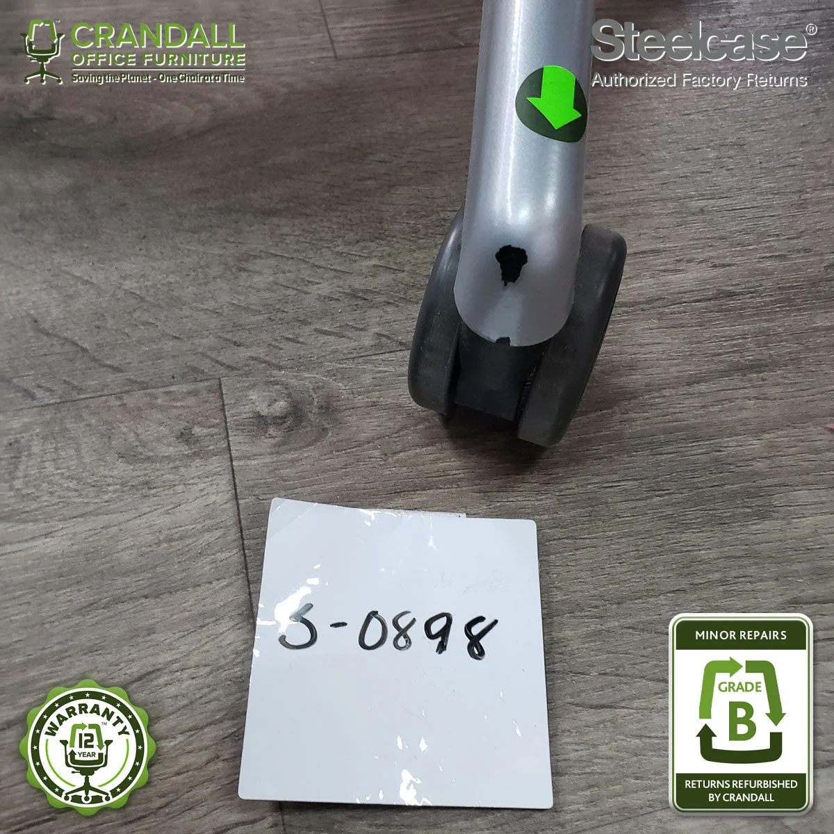 S-0898 - Steelcase V2 Leap - Grade B - Image 4