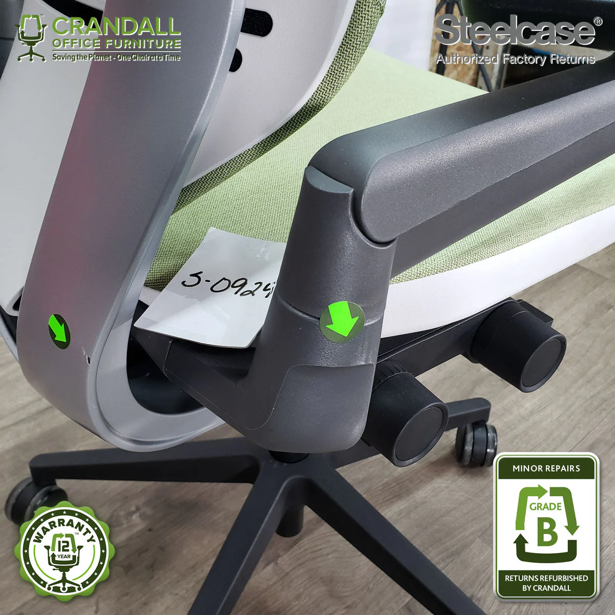S-0929 - Steelcase Gesture with Headrest - Grade B - Image 4