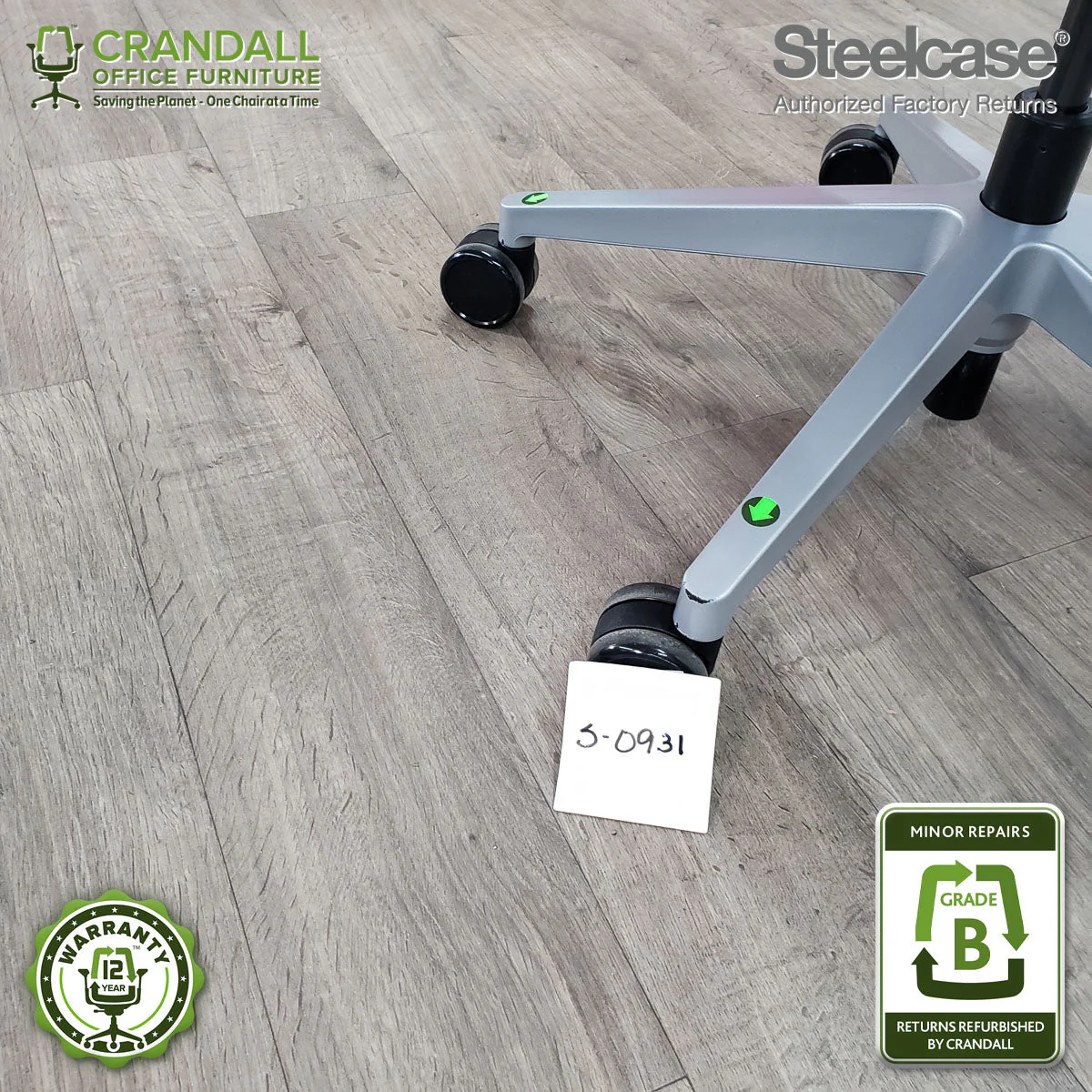 S-0931 - Steelcase Gesture with Headrest - Grade B - Image 3