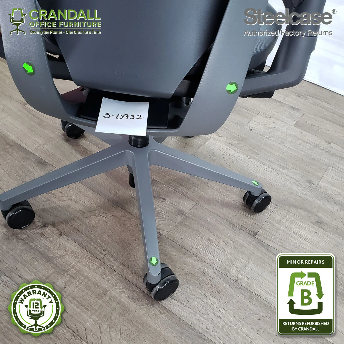 S-0932 - Steelcase Gesture - Grade B - Image 3