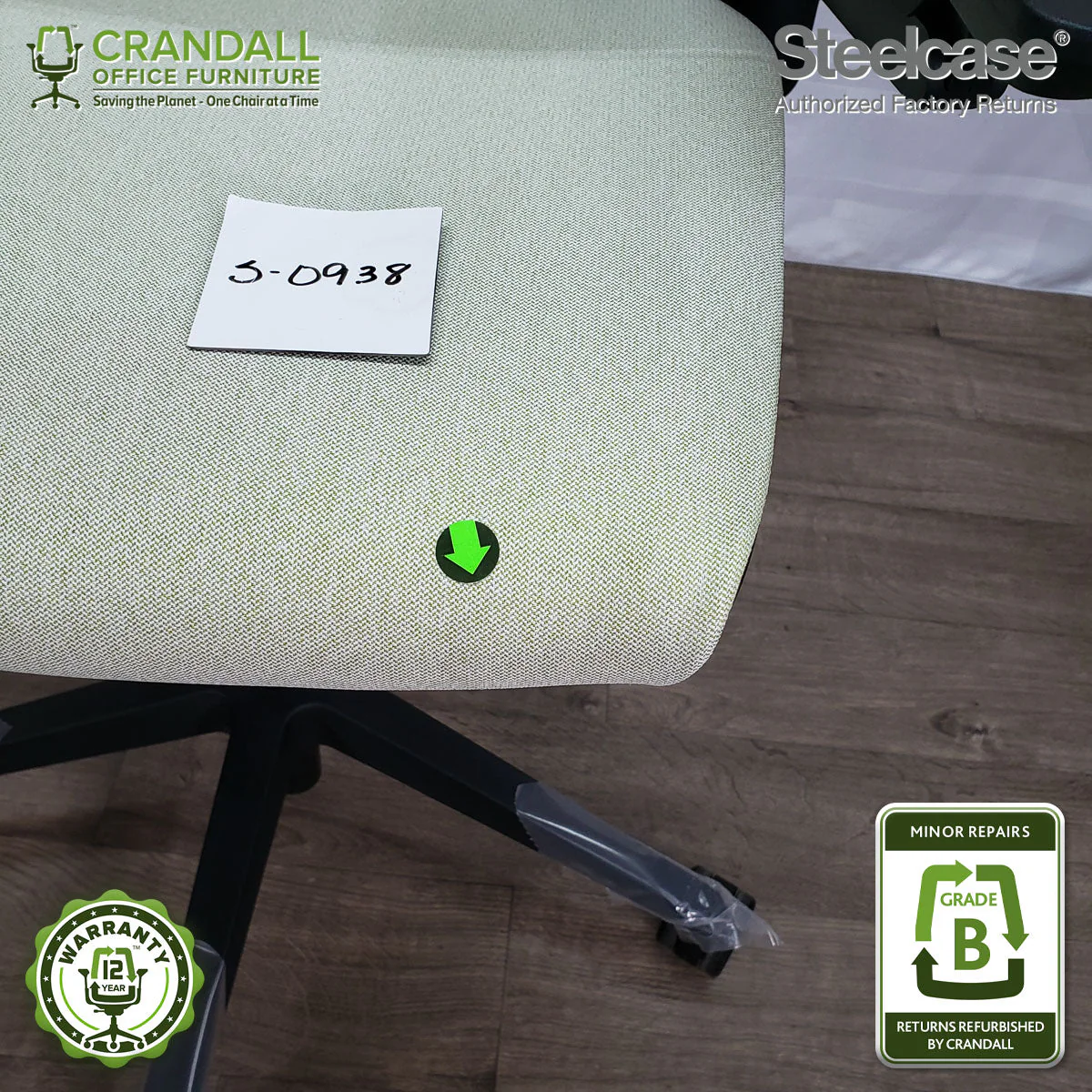 S-0938 - Steelcase Gesture with Headrest - Grade B - Image 3