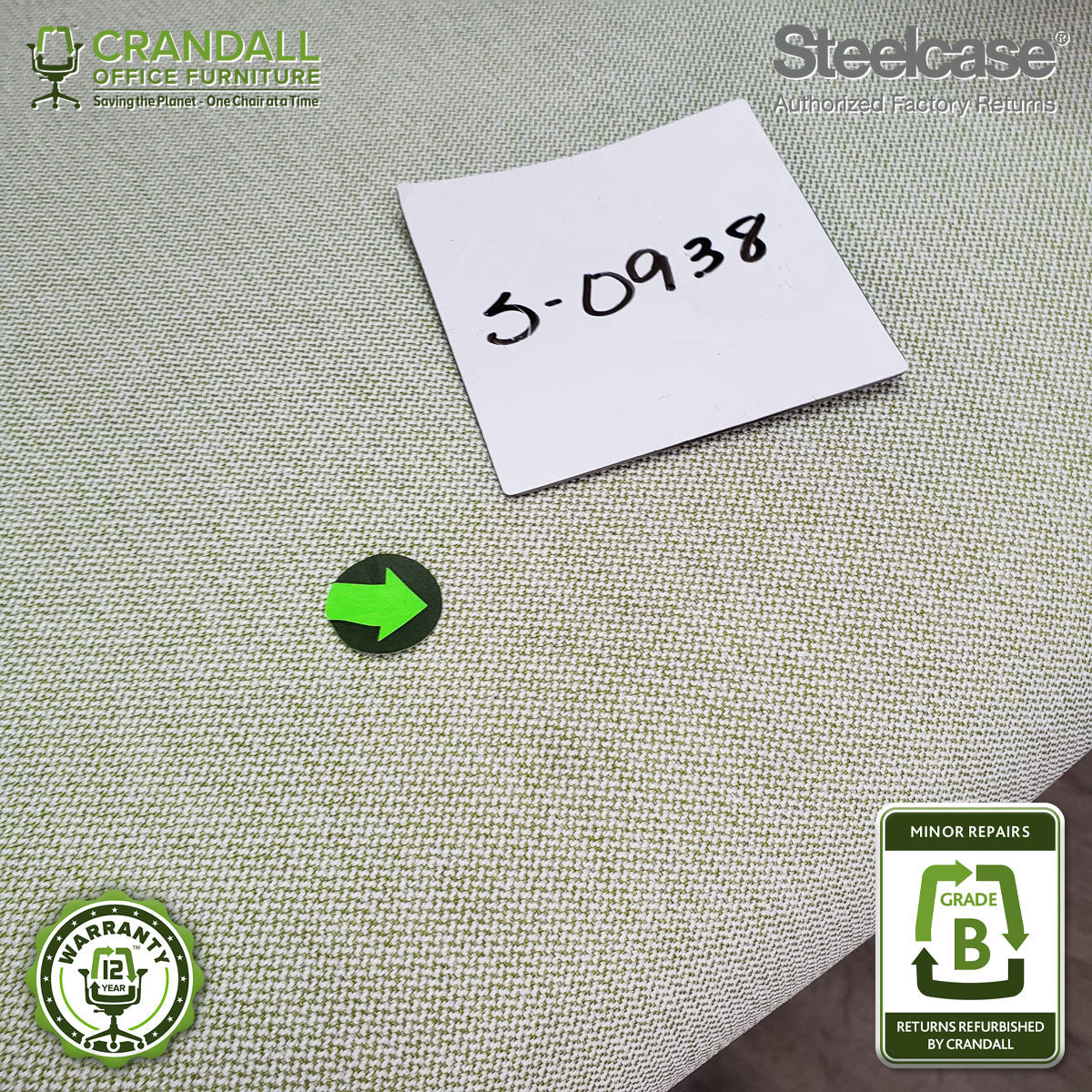 S-0938 - Steelcase Gesture with Headrest - Grade B - Image 4