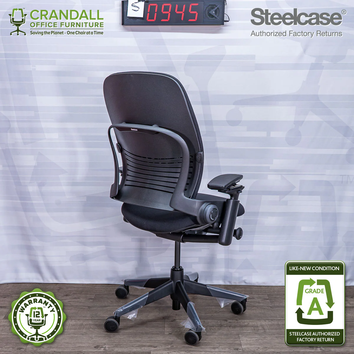 S-0945 - Steelcase V2 Leap - Grade A - Image 2