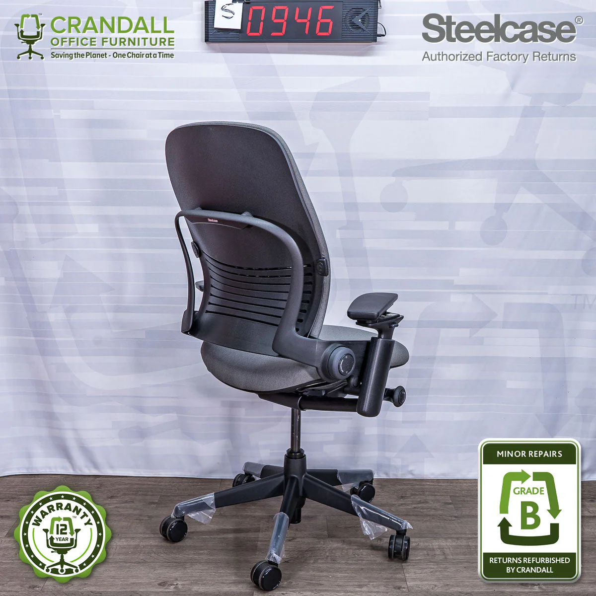 S-0946 - Steelcase V2 Leap - Grade A - Image 2