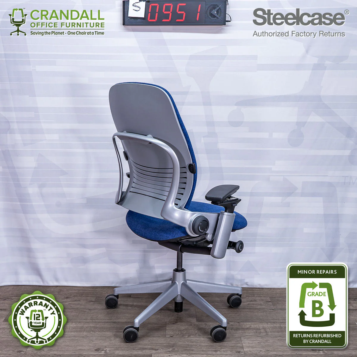S-0951 - Steelcase V2 Leap - Grade A - Image 2