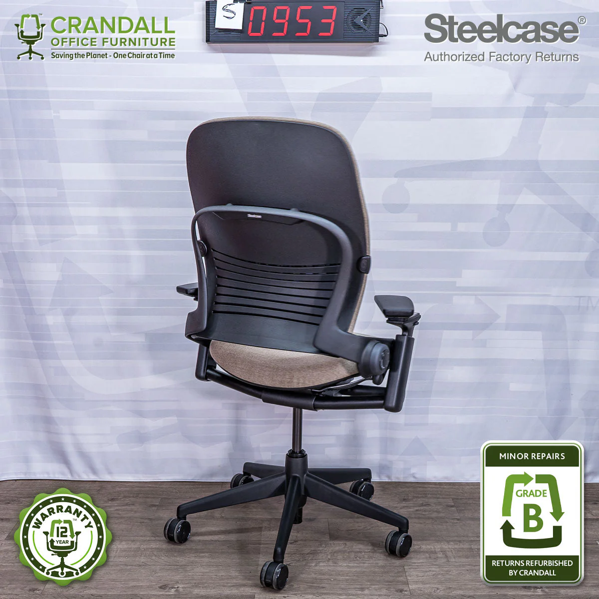 S-0953 - Steelcase V2 Leap - Grade A - Image 2
