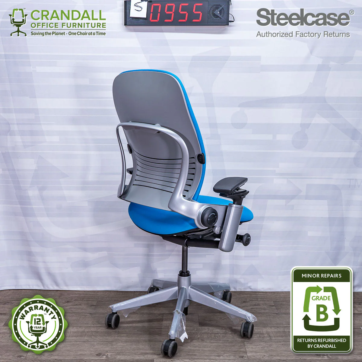 S-0955 - Steelcase V2 Leap - Grade A - Image 2