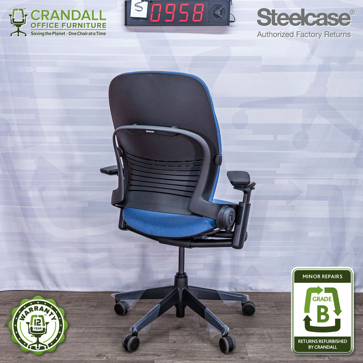 S-0958 - Steelcase V2 Leap - Grade A - Image 2