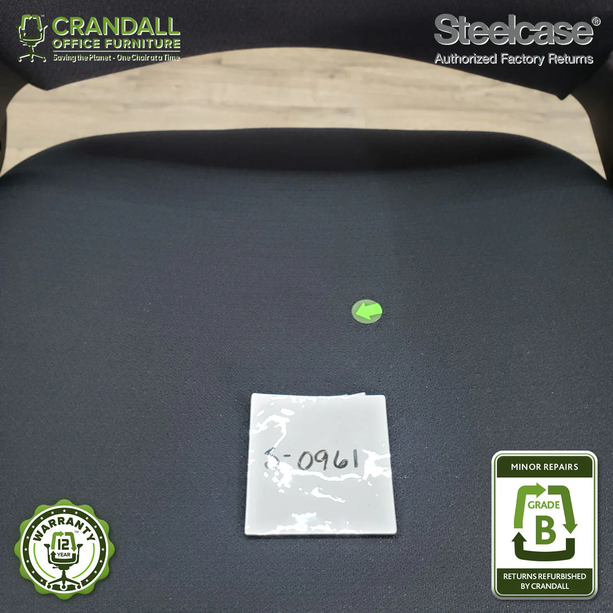 S-0961 - Steelcase V2 Leap - Grade B - Image 3
