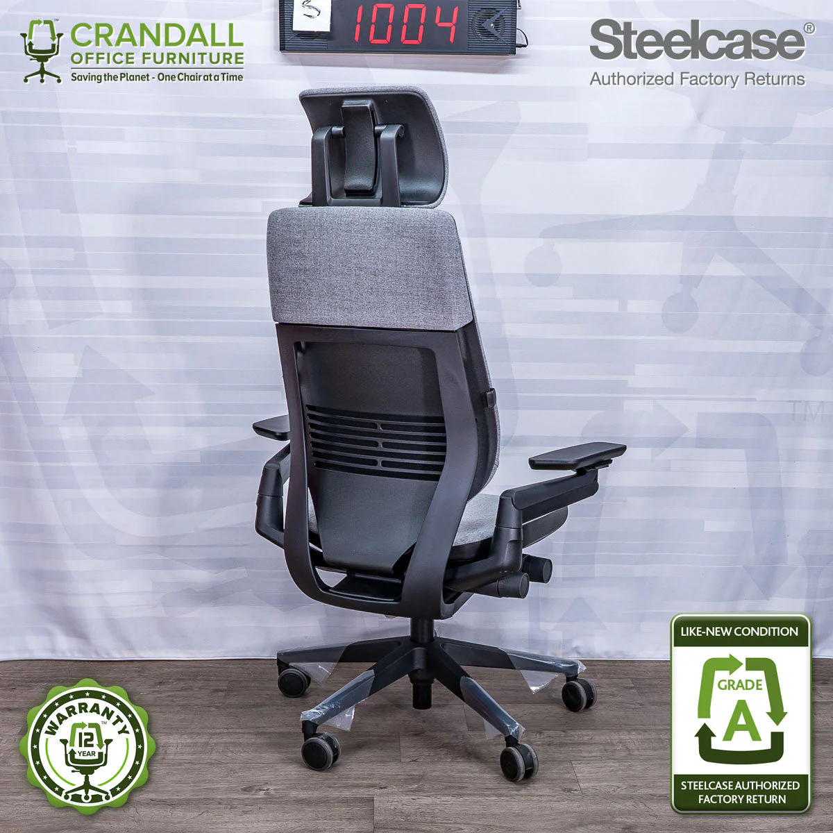 S-1004 - Steelcase Gesture with Headrest - Grade A - Image 2