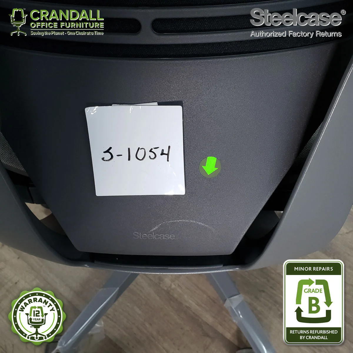 S-1054 - Steelcase Gesture with Headrest - Grade B - Image 3