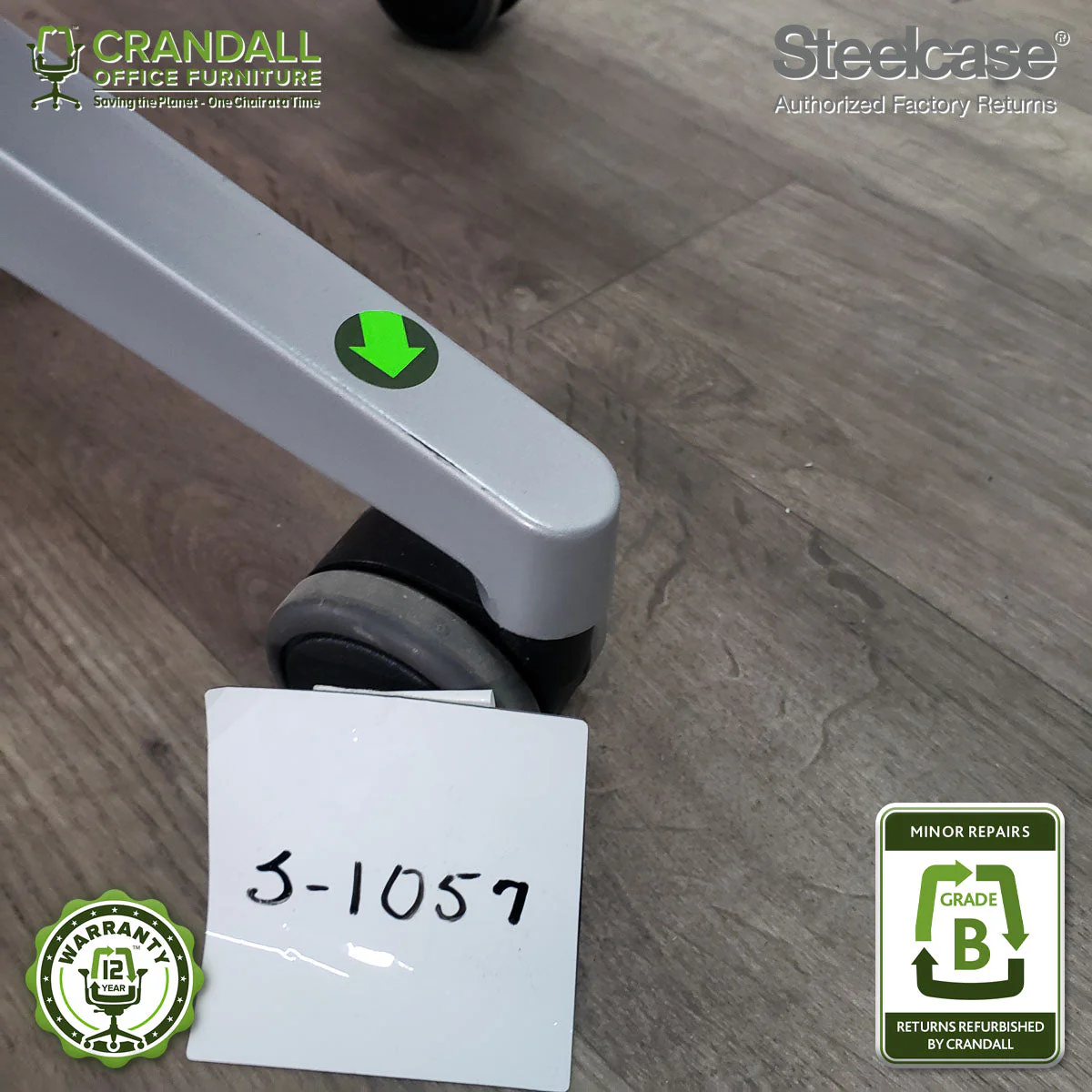 S-1057 - Steelcase Gesture with Headrest - Grade B - Image 4