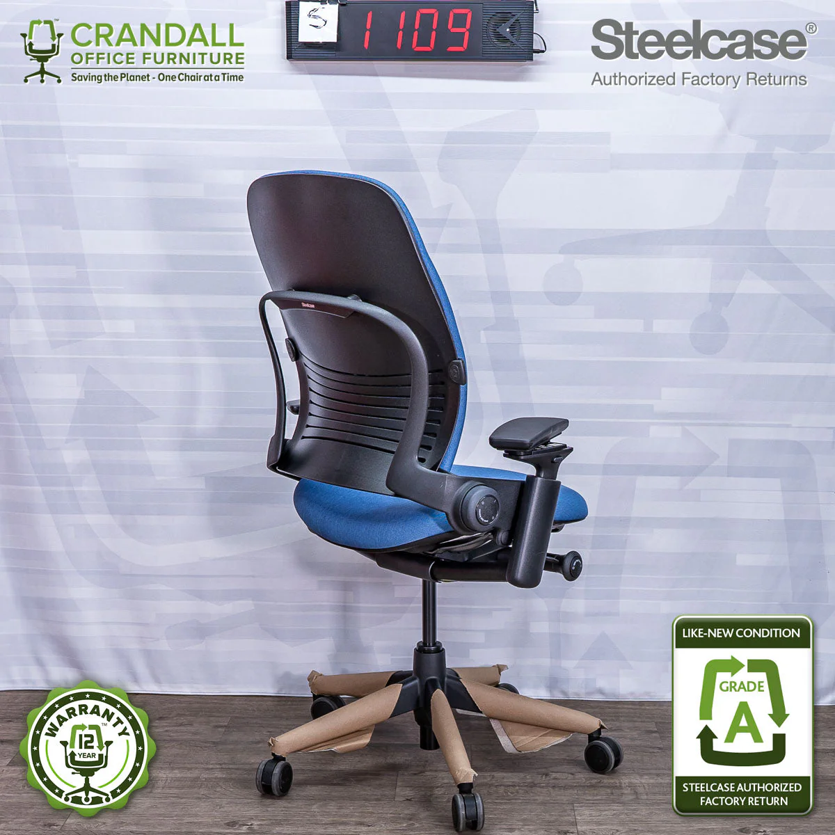 S-1109 - Steelcase V2 Leap - Grade A - Image 2