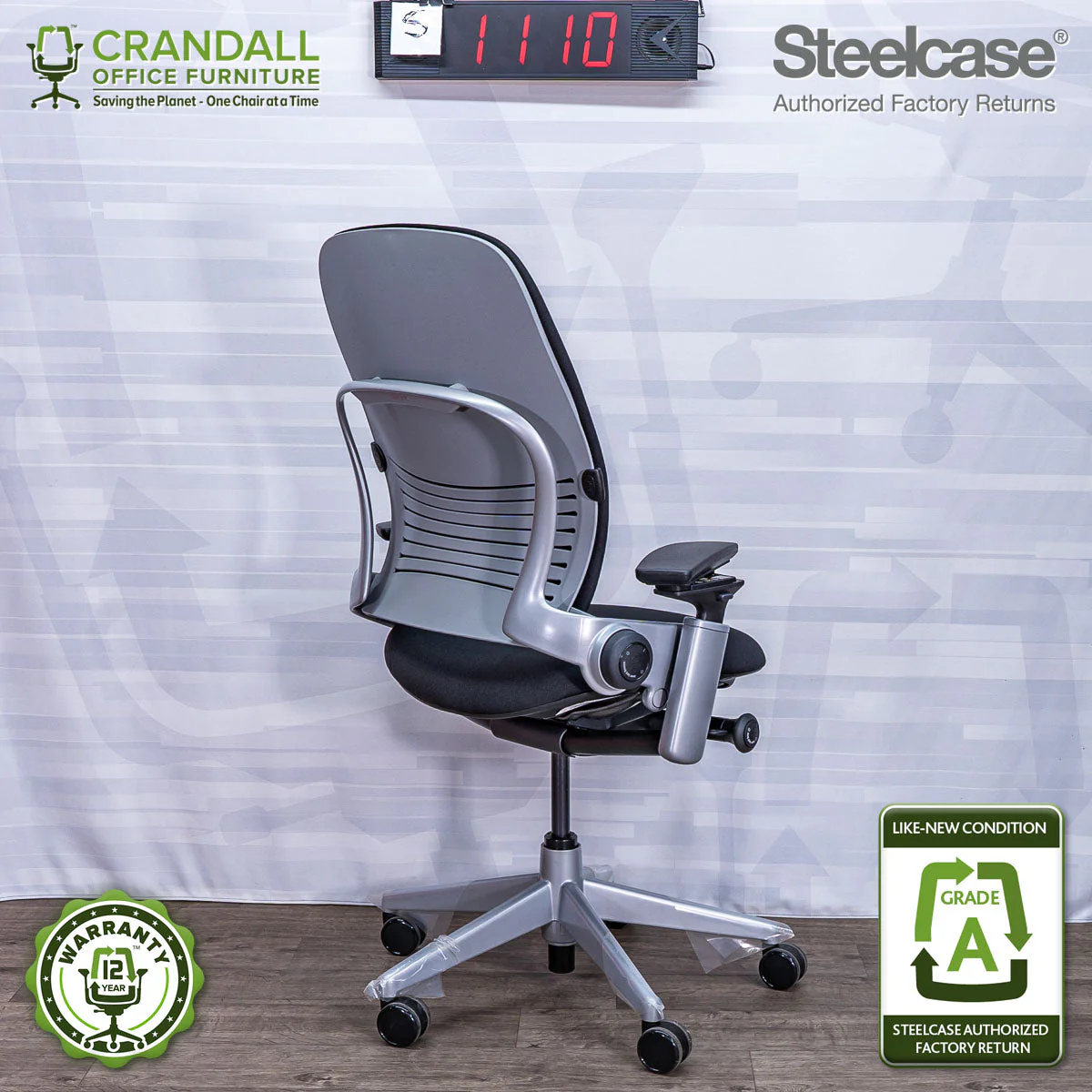 S-1110 - Steelcase V2 Leap - Grade A - Image 2